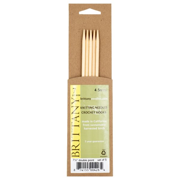 Brittany Birchwood Double Pointed Knitting Needles 7.5  (Sizes 3 to 17) For Cheap - Image 5