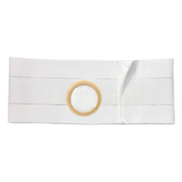 5  White, Regular Elastic, Flat Panel Belt, 2X-Large, 3  Center Opening Cheap