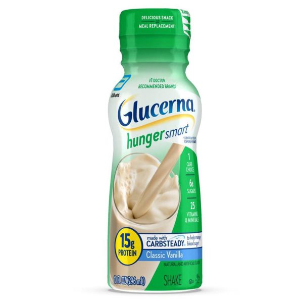 Glucerna Hunger Smart Shake, Vanilla, 10 Fluid Ounce For Sale