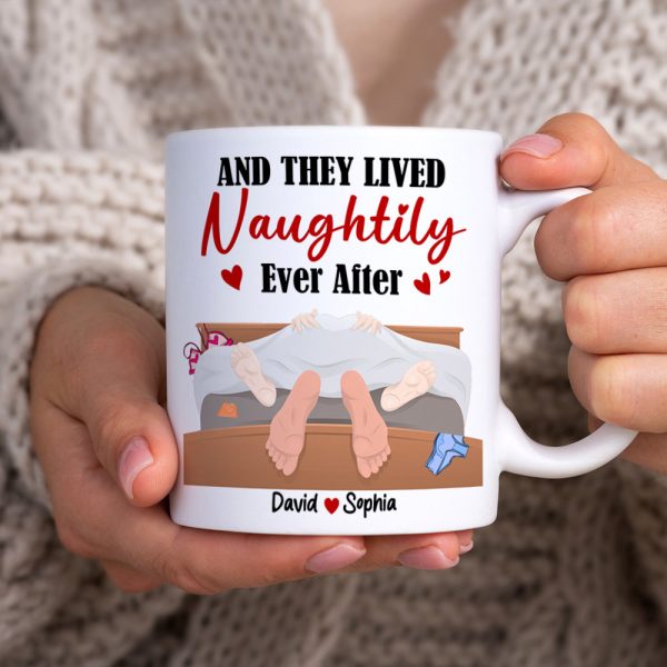 And They Lived Naughtily Ever After, Personalized Coffee Mug, Funny Gift For Couple, Valentine s Gifts Online Hot Sale - Image 3